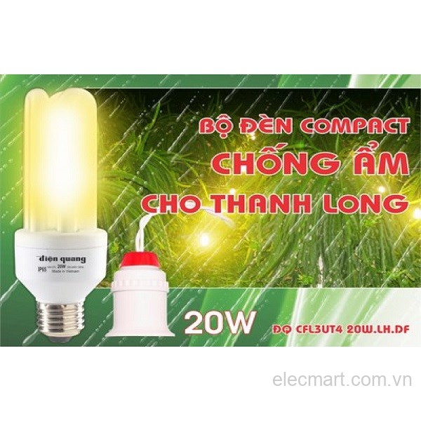 Đèn Compact chống ẩm ĐQ CFL3UT4 20W.LH.DF