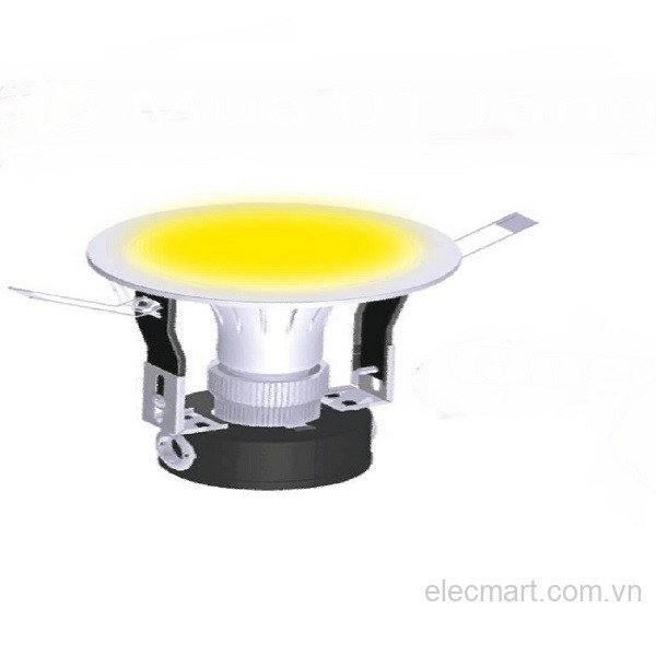 Bộ đèn LED downlight ES Điện Quang ĐQ LRD01 05727 90 (5W warmwhite 3.5 inch chụp phẳng trong)